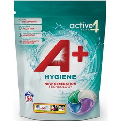 Капсули для прання А+ HYGIENE 4 в 1 56 шт (8435495830818)