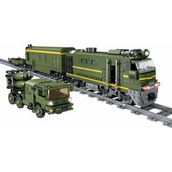 Конструктор ZIPP Toys Поезд DF2159 с рельсами ц:зеленый (532.01.01)