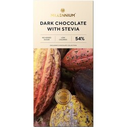 Шоколад черный Millennium со стевией 54%, 100 г (4820075508944)