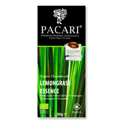 Шоколад чорний Pacariс з лемонграсом органік, 50г (7862109270240)
