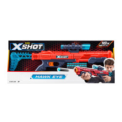 Скорострельный бластер X-Shot Red EXCEL Hawk Eye (16 патронов) (36435R)