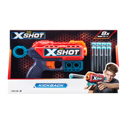 Скорострельный бластер X-Shot Red EXCEL Kickback (8 патронов) (36184R)