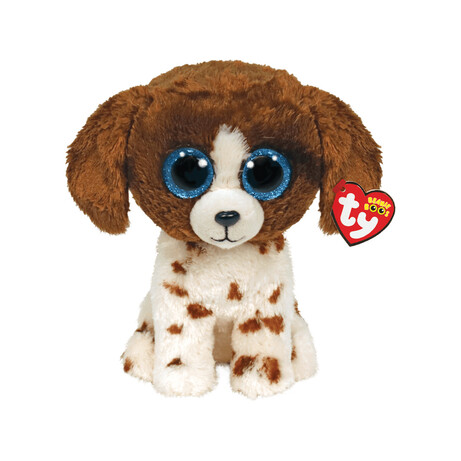 Мягкая игрушка TY Beanie Boos 36487 Щенок "MUDDLES" 25 см (36487)