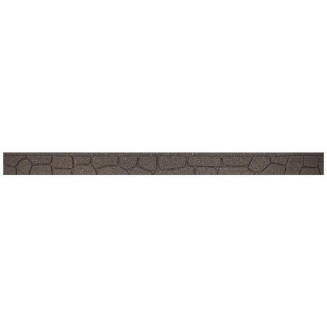 Декоративний бордюр для саду, 9х2х120 см, сіро-коричневий, "каміння" (55013)