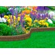 Декоративний бордюр для саду, 9х2х120 см, сіро-коричневий, "цеглини" (67589)