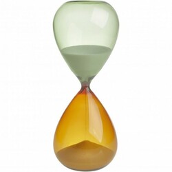 Часы песочные TFA, белый песок, стекло оранжево-зеленое, 230 мм, 30 мин. (1860100241)