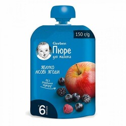 Пюре Gerber яблоко-лесные ягоды 150 г (7613287358981)