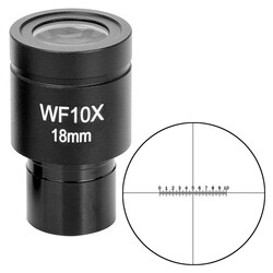 Окуляр SIGETA WF 10x/18мм (мікрометричний) (65179)