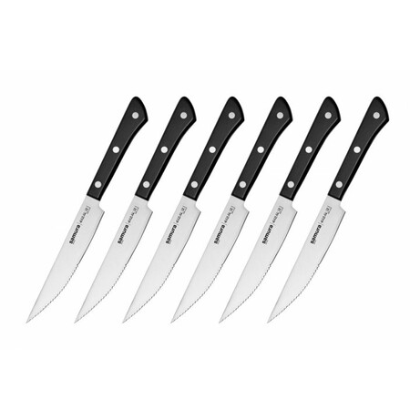 Набір з 6-ти кухонних ножів для стейка, Samura "Harakiri" (SHR-0260B)