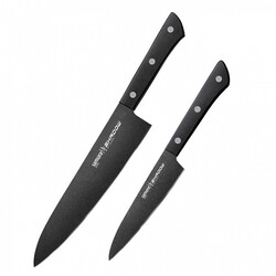 Набір з 2-х кухонних ножів Samura "Shadow" 120, 208 мм (SH-0210)