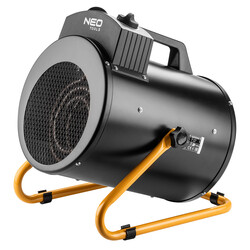 Теплова гармата електрична Neo Tools, 5 кВт, 100м2, 366 м3/год, 380В, нагр.елемент - нерж.сталь, IPX4