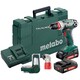 Шуруповерт-дриль Metabo BS18Quick акумуляторний, 18V 2x2Ah, з/в,кофр, кут.насадка,набір SP(9 шт)