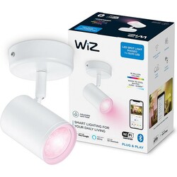 Розумний накладний точковий світильник WiZ IMAGEO Spots 1x5W 2200-6500K RGB (929002658701)