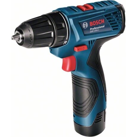 Шуруповерт-дриль Bosch GSB 120-Li, 12V, 2*2 Ач*2 Ач, 14/30 Нм, 400/1500 об/хв, 0.89 кг, кейс, ЗУ