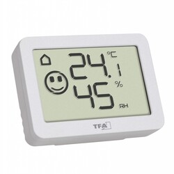 Термогигрометр цифровой TFA, индикатор уровня комфорта для 4 зон, белый, 55х15х40 мм (30505502)