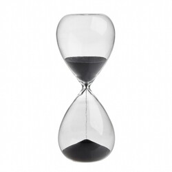 Часы песочные TFA, цвет песка антрацит, стекло прозрачное, 190 мм, 15 мин. (1860091090)
