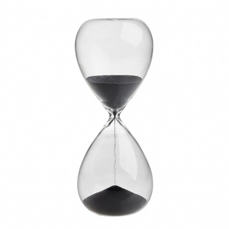 Часы песочные TFA, цвет песка антрацит, стекло прозрачное, 190 мм, 15 мин. (1860091090)