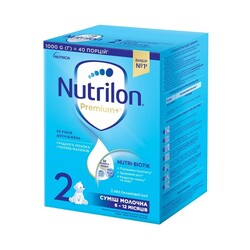 Молочная сухая смесь Nutrilon (Нутрилон) Premium+ 2 (6-12m), 1000г (5900852047213)