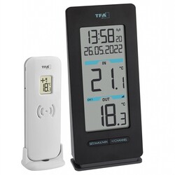 Термометр цифровой TFA "BUDDY", внешний радиодатчик, 150х30х69 мм (30307201)