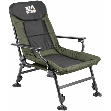 Розкладне крісло Skif Outdoor Comfy L, ц:dark green/black (389.02.41)