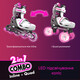 Роликовые коньки NEON Combo Skates Розовый (Размер 30-33) (NT30P4)