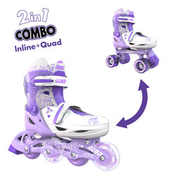 Ролики (NEON) Combo Skates Фіолетовий (Розмір 30-33) (NT09L4)