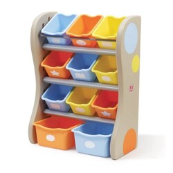 Органайзер з різнобарвними ящиками "FUN TIME ROOM ORGANIZER", 89х67х36 см, синій/оранжевий (41382)