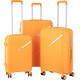 Набор пластиковых чемоданов 2E, SIGMA,(L+M+S), 4 колеса, оранжевый (2E-SPPS-SET3-OG)