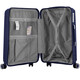 Набор пластиковых чемоданов 2E, SIGMA,(L+M+S), 4 колеса, тёмно-синий (2E-SPPS-SET3-NV)