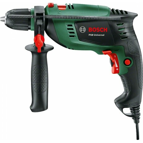 Дриль ударний Bosch UniversalImpact 700 + 39 шт, 700Вт, 3000 об/хв, ШЗП, 1.7кг, 39 насадок, кейс