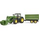 Машинка игрушечная - трактор John Deere с прицепом (03155)