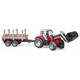 Машинка іграшкова - трактор Massey Ferguson з причіпом (02046)
