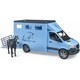 Набор игрушечный - автомобиль MB Sprinter для перевозки животных с конем (02674)