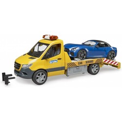 Набір іграшковий - автомобіль MB Sprinter евакуатор з родстером (02675)