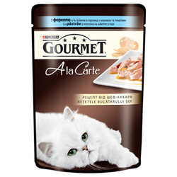 Gourmet. Влажный корм для кошек Gourmet A la Carte Trout & Vegetables 85 г (форель и овощи) (7613035