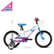 Велосипед Ghost POWERKID 16" ,бело-сине-розовый,  2021 (18PK1008)