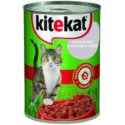 Kitekat. Влажный корм для котов утка в желе 400 г (9003579306529)