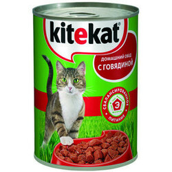 Kitekat. Влажный корм для котов с говядиной 400г(5900951016974)