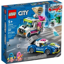 Конструктор LEGO City Погоня поліції за вантажівкою з морозивом (60314)
