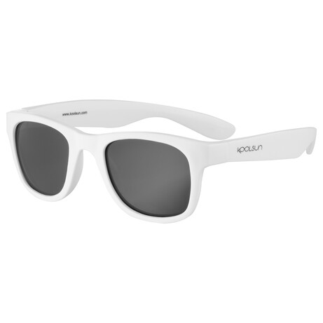 Детские солнцезащитные очки Koolsun белые серии Wave 3-10 лет (KS-WAWM003)