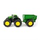 Іграшковий трактор John Deere Kids Monster Treads з причепом та великими колесами (47353)