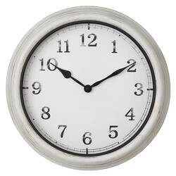 Часы настенные TFA "OUTDOOR", металл, белый, 387x52x387 мм (60306702)
