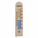 Термометр комнатный энергосберегающий TFA, бук, 250х56 мм (12105505)