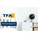 Будильник TFA с термометром, серебристый, 99x42x90 мм (60256155)