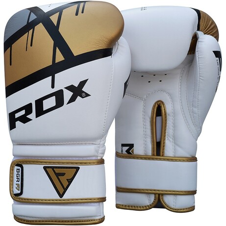 Боксерские перчатки RDX Rex Leather Gold 14 ун. (10122)