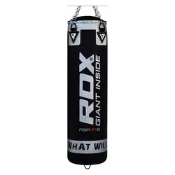 Боксерський мішок RDX Leather Black 1.4 м, 45-55 кг (30101)