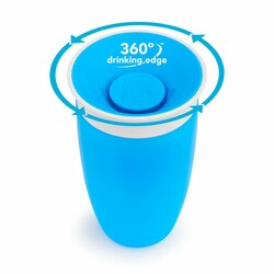 Чашка-непроливайка Munchkin Miracle 360° голубой, 296 мл (2900990786107)