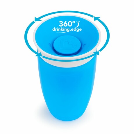 Чашка-непроливайка  Miracle 360° 296 мл блакитний (2900990786107)