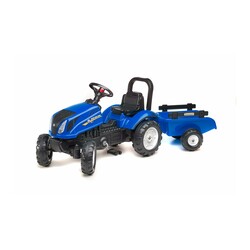 Детский трактор на педалях с прицепом Falk 3080AB NEW HOLLAND (цвет синий) (3080AB)