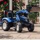 Детский трактор на педалях с прицепом и передним ковшом Falk 3090M (цвет - синий) (3090M)